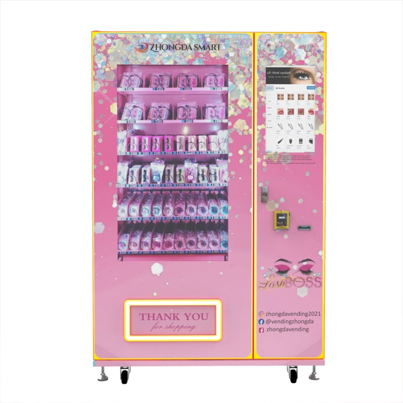 24-hours Beauty Retail Items Cosmetics Trading Card Eyelash Machines Maquina Expendedora Genre Vending Machines