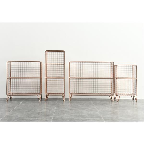 2 Tier Steel Book Storage Cabinet , Corrosion Proof Multi Layer Storage Rack