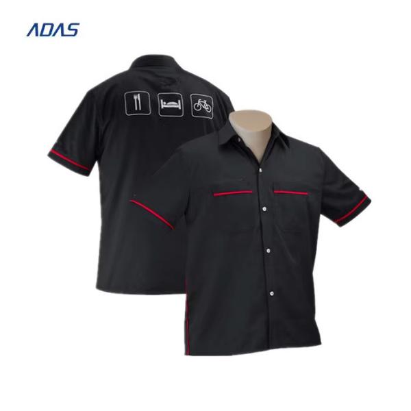 Custom Dye Sublimation Motorcycle Racing T Shirts Polo 100% Polyester