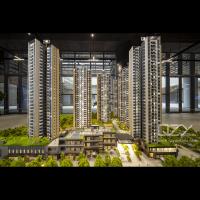 Modèles d'échelle architecturale Groupe de logements Shenzhen Talents- 1/150 Modèle de résidence Fuhui