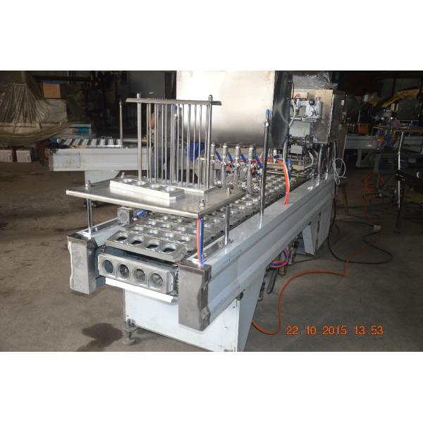 Convenient Pneumatic Flavored Yoghurt Cup Filling And Sealing Machine for Plastic Cups