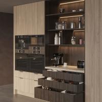OEM Armários de cozinha de luxo de casa de luxo acabados em mate