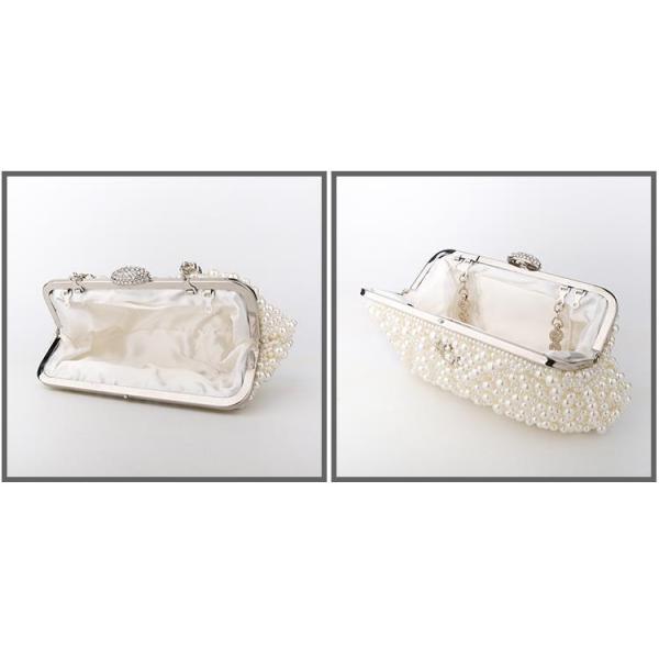 Korean wedding bag high-end pearl bag clutch chain single shoulder bag fashionable lady pearl banquet evening bag
