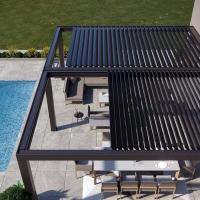 Backyard Dining Area Aluminum Patio Pergola Adjustable Shade Included