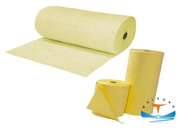 100 Pp Industrial Oil Absorbent Chemical Absorbent Rolls 40CMx50CM Size