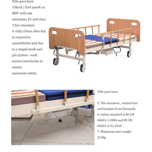 Patient Medical Hospital Beds Multi Purpose 2150mm OEM