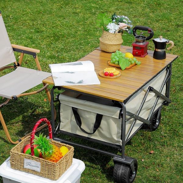 Collapsible Metal Folding Wagon 150L Capacity 100kg Load