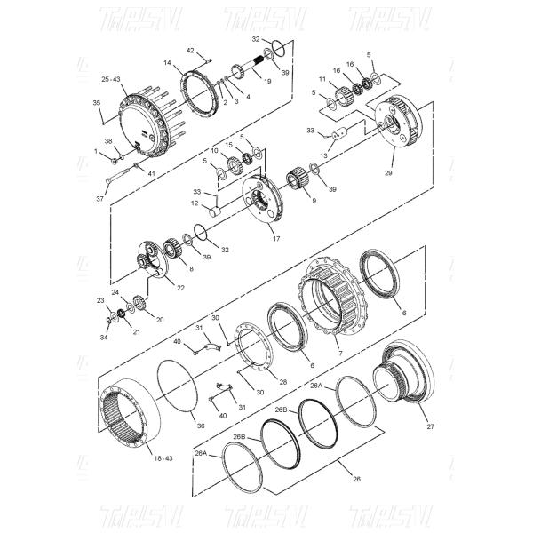 Moteurs hydrauliques de balancement et de déplacement pour les excavatrices 227-6116 E325C Catalogue des moteurs de déplacement