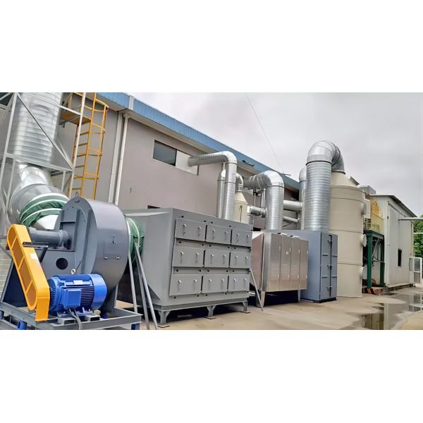 Промышленная малая камера адсорбции активированного углерода Оборудование для обработки запаха от выхлопных газов Резервуар из нержавеющей стали