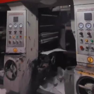 Seven Colors Used Plastic Woven Bags Cutting And Printing Machine