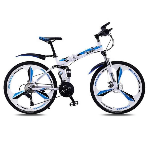 Soft-tail Frame Mountainbike Full Suspension Folding Bike 24 26 Inch carbon Steel Foldable Bicycle for Customization