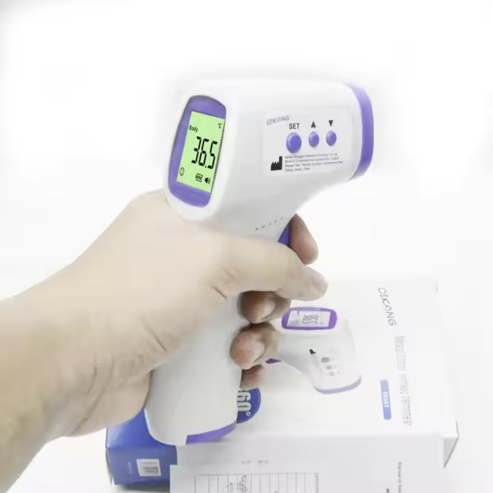 3VDC Powered IR Forehead Thermometer With 3 Color Backlight