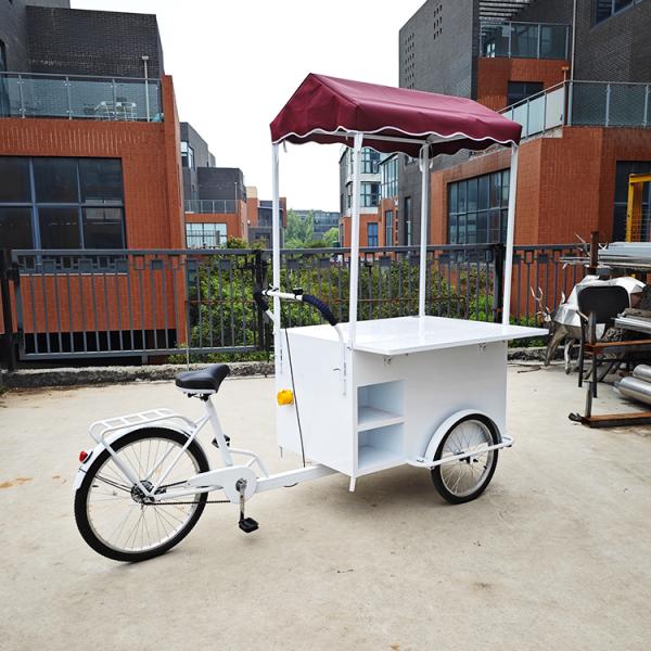 2200*900*2000mm Cold Drink Ice Cream Vending Tricycle Popsicle Display Tricycle Bicycle