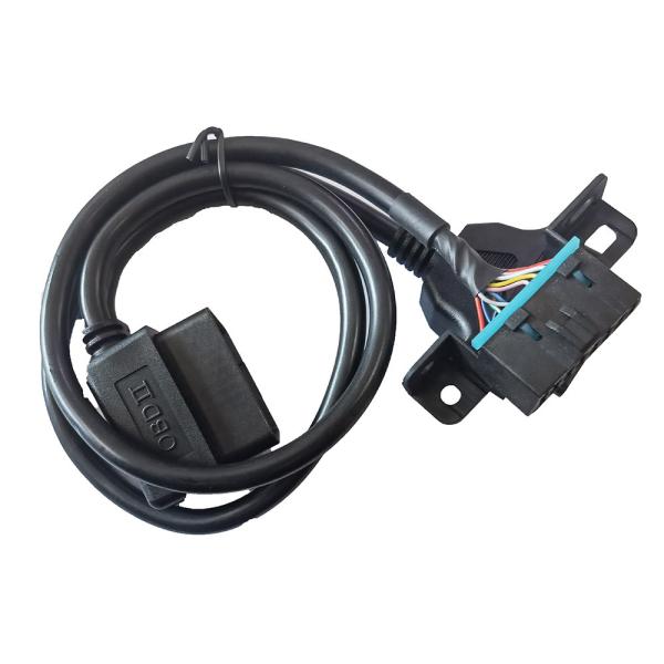 Car Extension Obd2 Interface Cable , Male to Dual Female Obd Port Cable