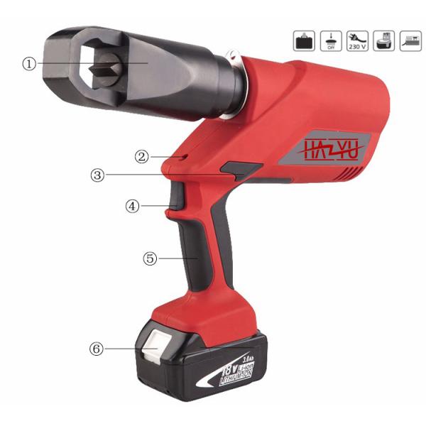 Lineman Tools Battery Powered EC-2432A Cable Cutter Cutting Range M14-M24
