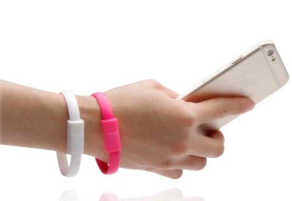 Mobile Phone Cable USB cable flat cable bracelet magnetic data line for mobilephone micro usb device