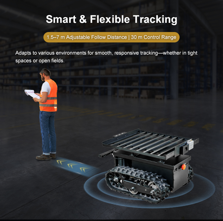 Foxtechrobot FOLO-M200 Mini Smart Control Tracked Vehicle Small Transportation Equipment