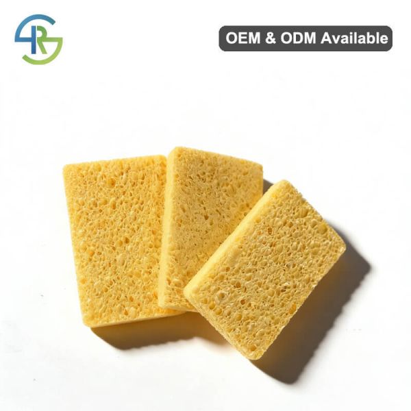 Natural Wood Pulp Sponge Highly Absorbent Household Eco Friendly Washing Sponge
