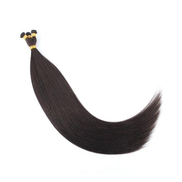 Double Drawn Hand Tied Wefts Grade12A Russian Human Hair Handtied Weft Hair Extensions