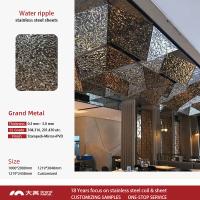 0.3mm martelé en acier inoxydable pour revêtement mural de plafond