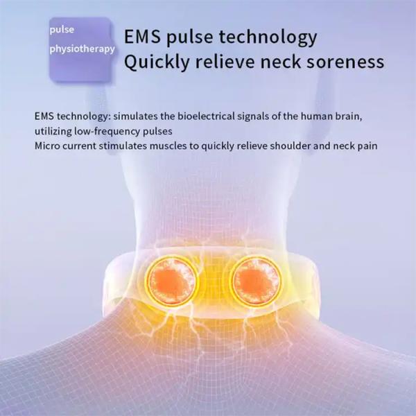 Electric Artery Pulse Massage Cervical Belt for Neck and Shoulder Tension Relief