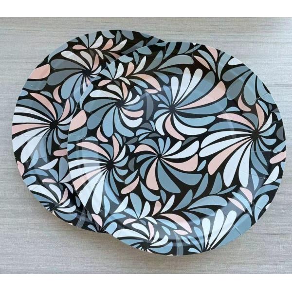 Customizable 7inch Paper Plate for Birthday Party Eco-Friendly Party Tableware 300GSM