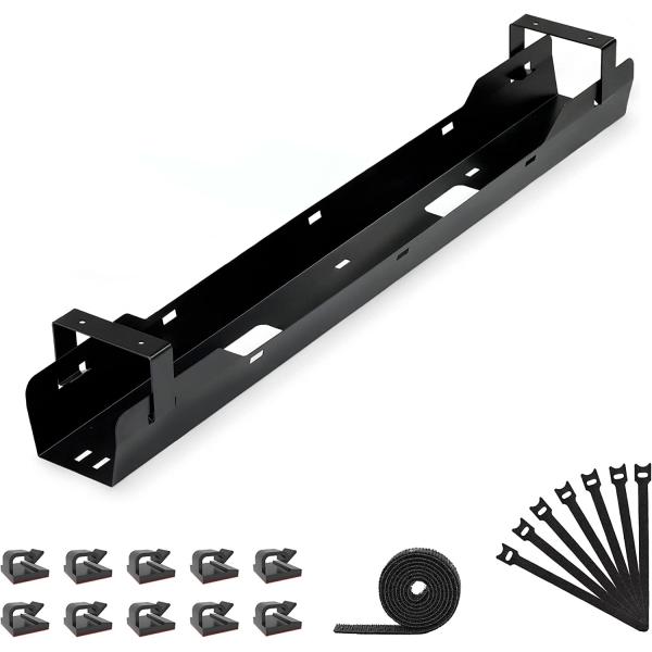 アルティメットセットアップデスクとボルト挿入タイプのためのプラッティングケーブル整頓管理トレイ