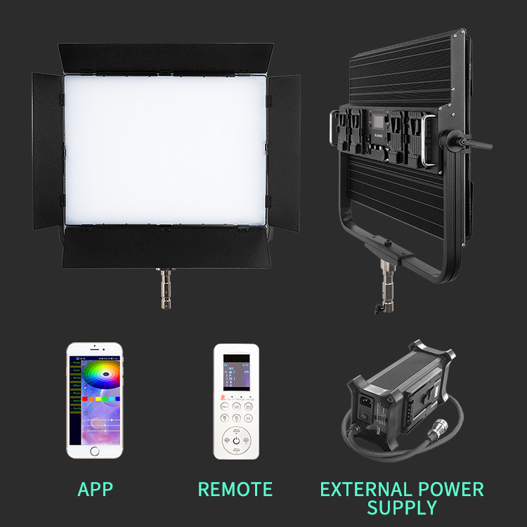 Полный цвет 2800k 9990k Rgb Led Studio Lights 500w Видеопанельный свет с гелевым режимом для фотокамеры в помещении