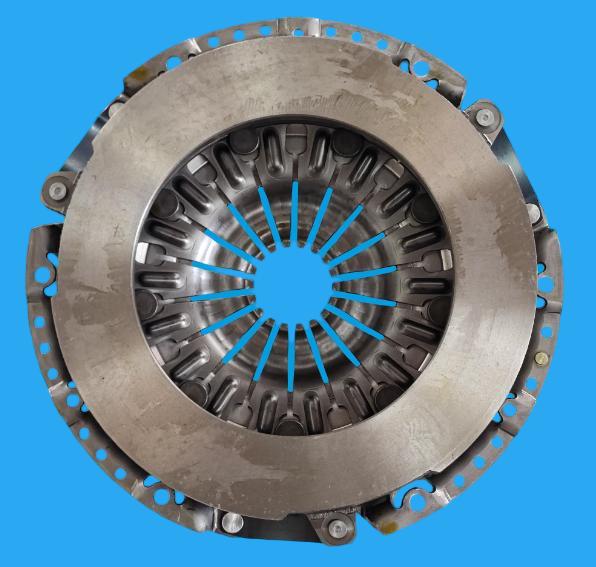 Long-Life JC19-7563-AA Clutch Pressure Plate Designed for Ford Transit V348 2.2L for Commercial Van Applications.
