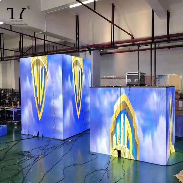 Columna de escenario LED cúbica P3 para interiores, columna LED, pared de TV para conciertos