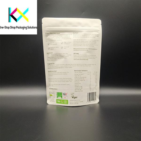 Custom Printed Snack Food Packaging Bags with Kraft Paper Stand-Up Pouch with good Design