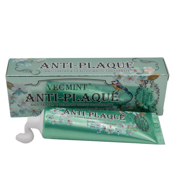 Vente en gros de séries florales Osmanthus et saveur de thé blanchiment des dentifrices nettoyage oral blanchiment des dents