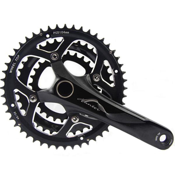 Набор шестерни шарнира Crankset алюминиевого велосипеда CNC облегченный