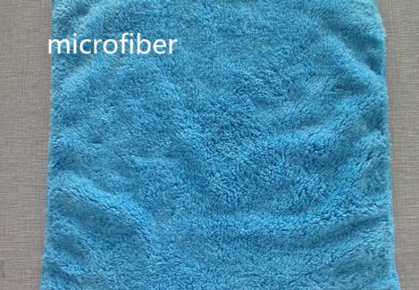 Microfiber 30 * 30cm 300gsm Blue Coral Fleece Super Soft Car Hand Kitchen Cleaning Cloth