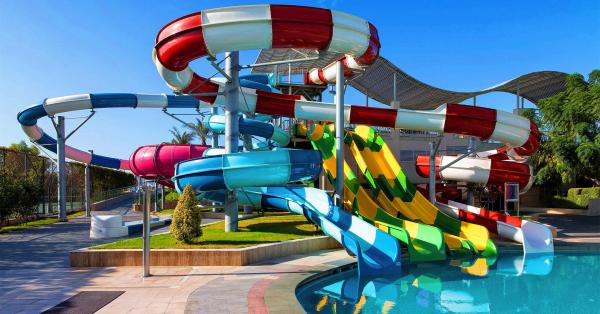 ODM Water Theme Park Playground Games Item Equipment Fiberglass Spiral Slide