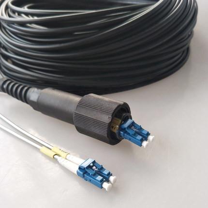 PDLC-DLC CPRI Fiber Cable LC Duplex Armoured SM Waterproof 7.0 Mm fiber optic jumper
