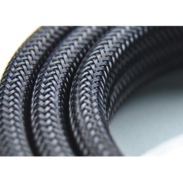 Durable Heat Proof Cable Sleeve , Black / Blue Electrical Wire Sheathing