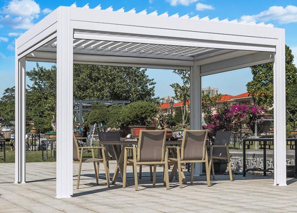 UV Resistant  Modern Aluminum Louvered Pergola  Versatile Outdoor Structure