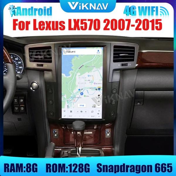 Hd 13,6 дюйма Android Car Head Unit для Lexus Lx570 2007-2015 годов