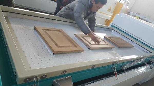 TM2480B2 Full Automatic Vacuum Press Membrane Machine / Vacuum Film Covering / Coat Machine