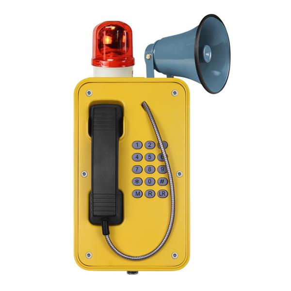 Telefone análogo industrial resistente à corrosão com a caixa da baliza e do alumínio