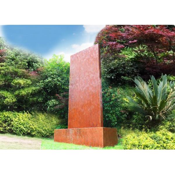 Mur en acier de l'eau de Corten d'anti corrosion, caractéristiques en acier de