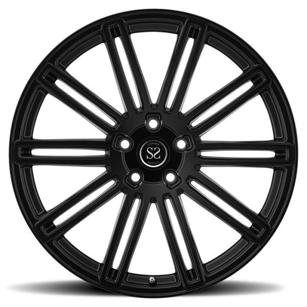 черный ПК алюминиевого сплава 1 стороны машины выковал оправы колес автомобиля