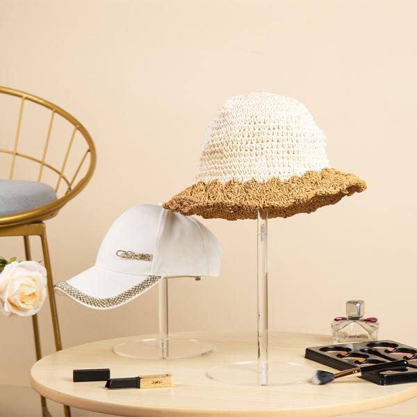 Transparent Black Acrylic Display Stands Hair Accessory Holder 20cm