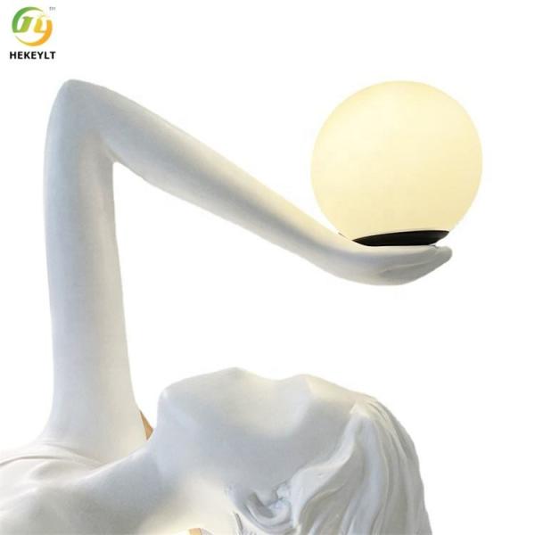 Нордическая роскошная скульптура искусства E27 стоя лампы приведенные пола H1790xD780