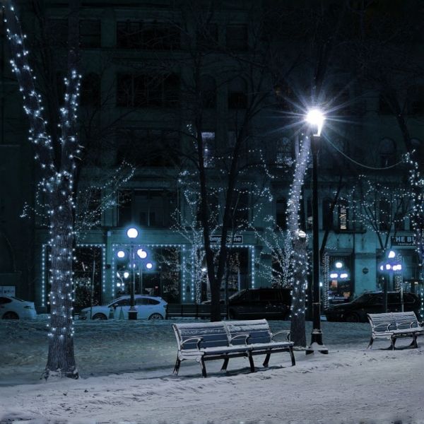 LED Solar String Light With IP44 Waterproof Dual Charging for Camping & Balcony