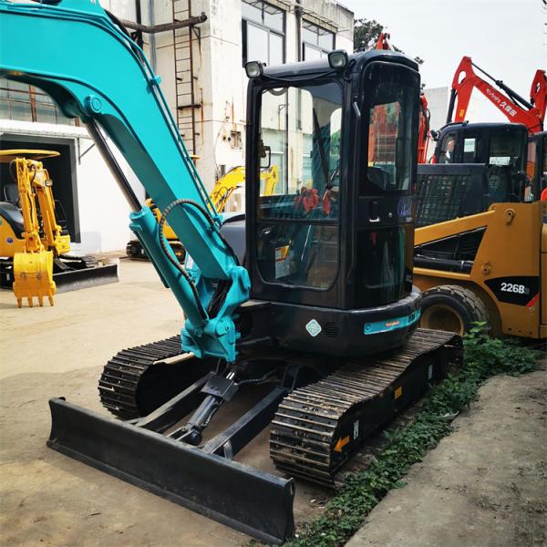 Fabricado no Japão, usado Kobelco SK55SR escavadeira de 5 toneladas com peças originais.