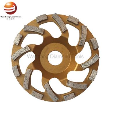 4.5 Inch 5 Inch Golden Diamond Grinding Cup Wheels