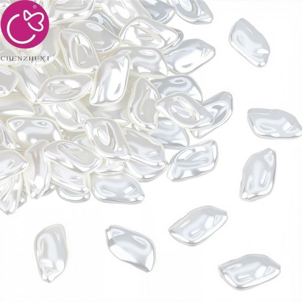 White Baroque Irregular Shaped Pearl Shaped Loose Beads Diy Jewelry Accessories With Holes