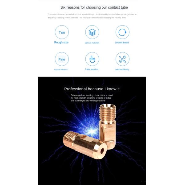 JZQ 30KG OD 14mm 38mm Welding Contact Tip Nozzle